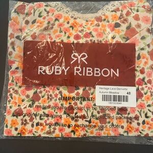 Ruby Ribbon Heritage Lace "Autumn Meadow" Demiette Bra Sz 48 NEW in Pkg